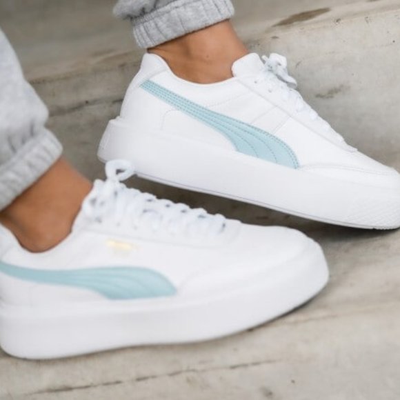 Puma Shoes - Women's Oslo Maja Puma White/Blue Glow
